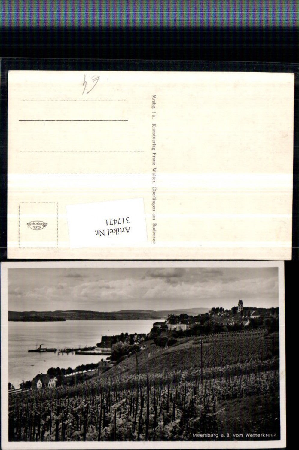 317471,Meersburg am Bodensee Teilansicht v. Wetterkreuz