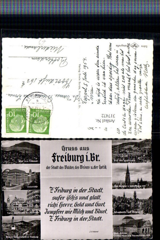 317472, Freiburg im Breisgau, University of Münster, cable car, multi-view map