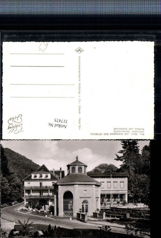 317475, Bad Peterstal Kurhaus u. Sanatorium