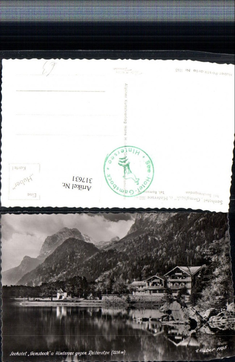 317631,Seehotel Gemsbock am Hintersee geg. Reiteralpe b. Berchtesgaden