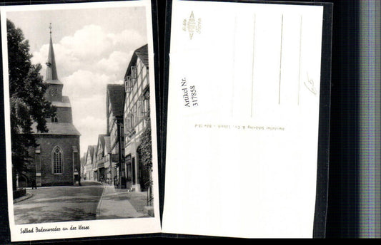 317858,Bad Bodenwerder an d. Weser Straßenansicht Kirche