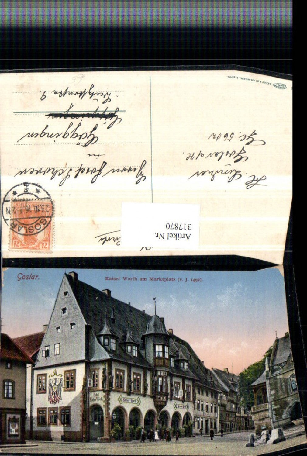 317870,Goslar Kaiser Worth am Martkplatz Hotel