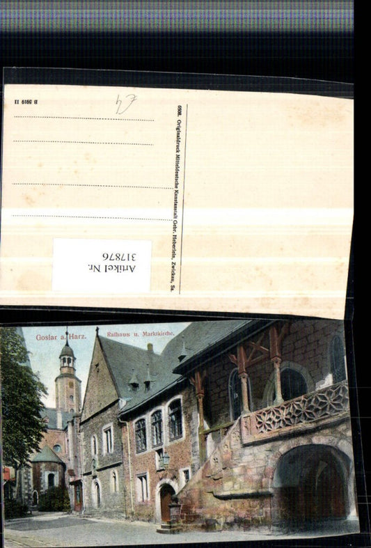 317876,Goslar am Harz Rathaus u. Marktkirche Kirchenturm