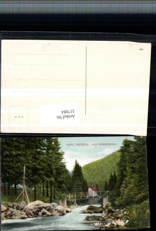 317884,Okertal im Harz Bad Romkerhall Bach Brücke