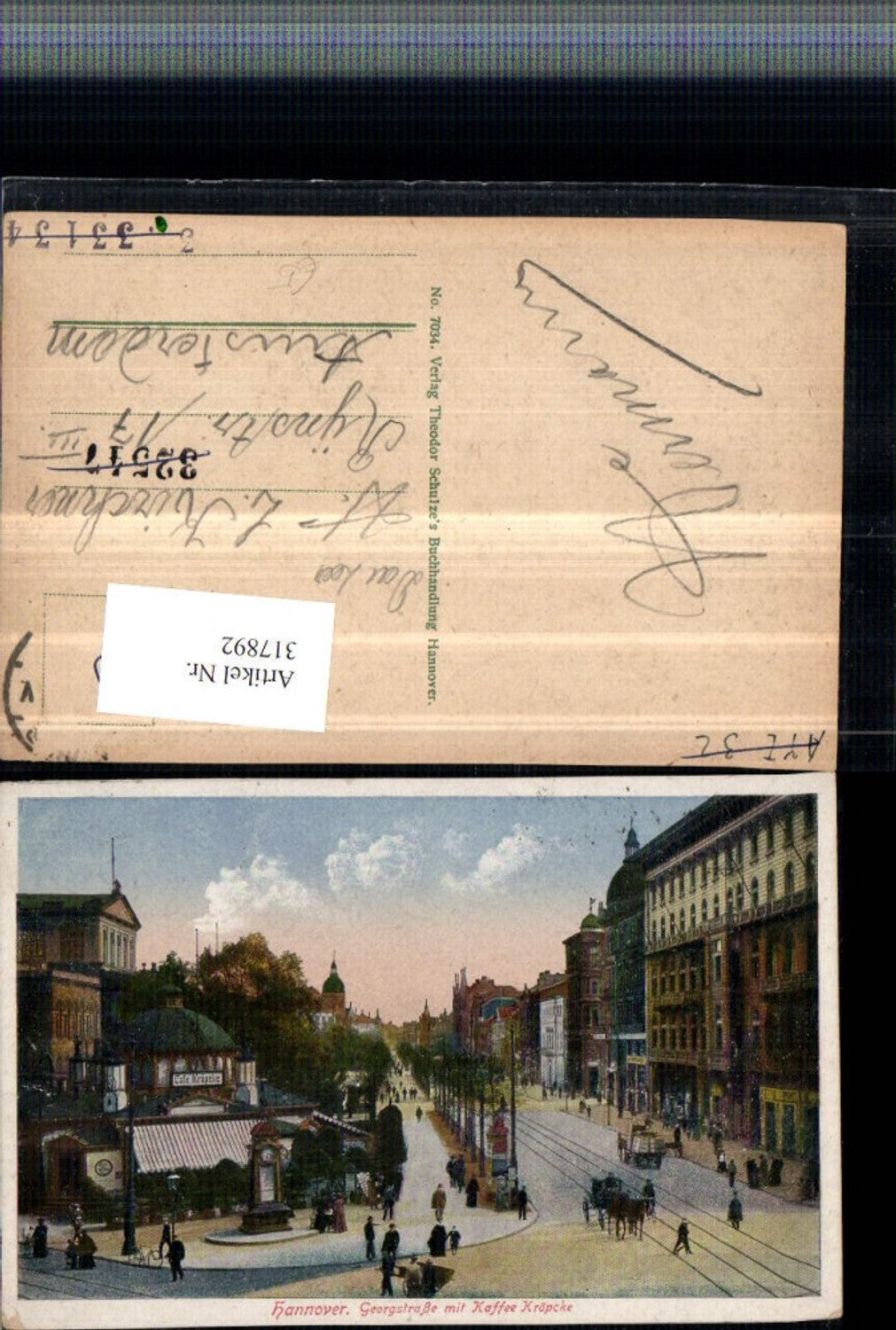 317892,Hannover Georgstraße Straßenansicht m. Kaffee Kröpcke