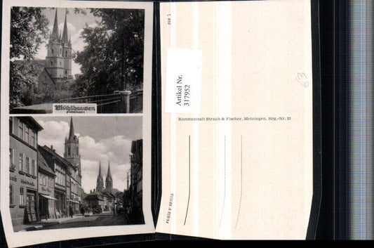 317952, Mühlhausen Church Street View Shops Multi-view map