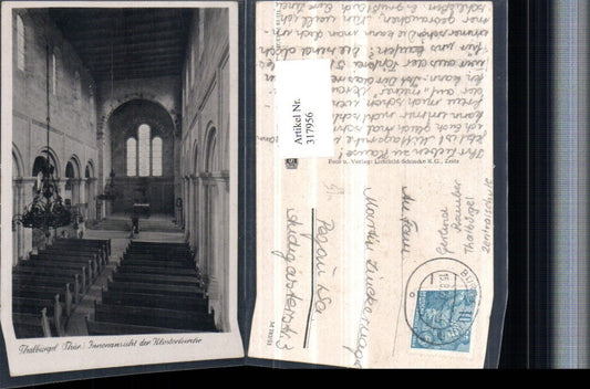 317956, Bürgel Thalbürgel Monastery Church Interior view