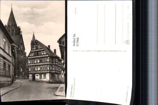 317966, Arnstadt Liebfrauenkirche Church Street view pub VEB