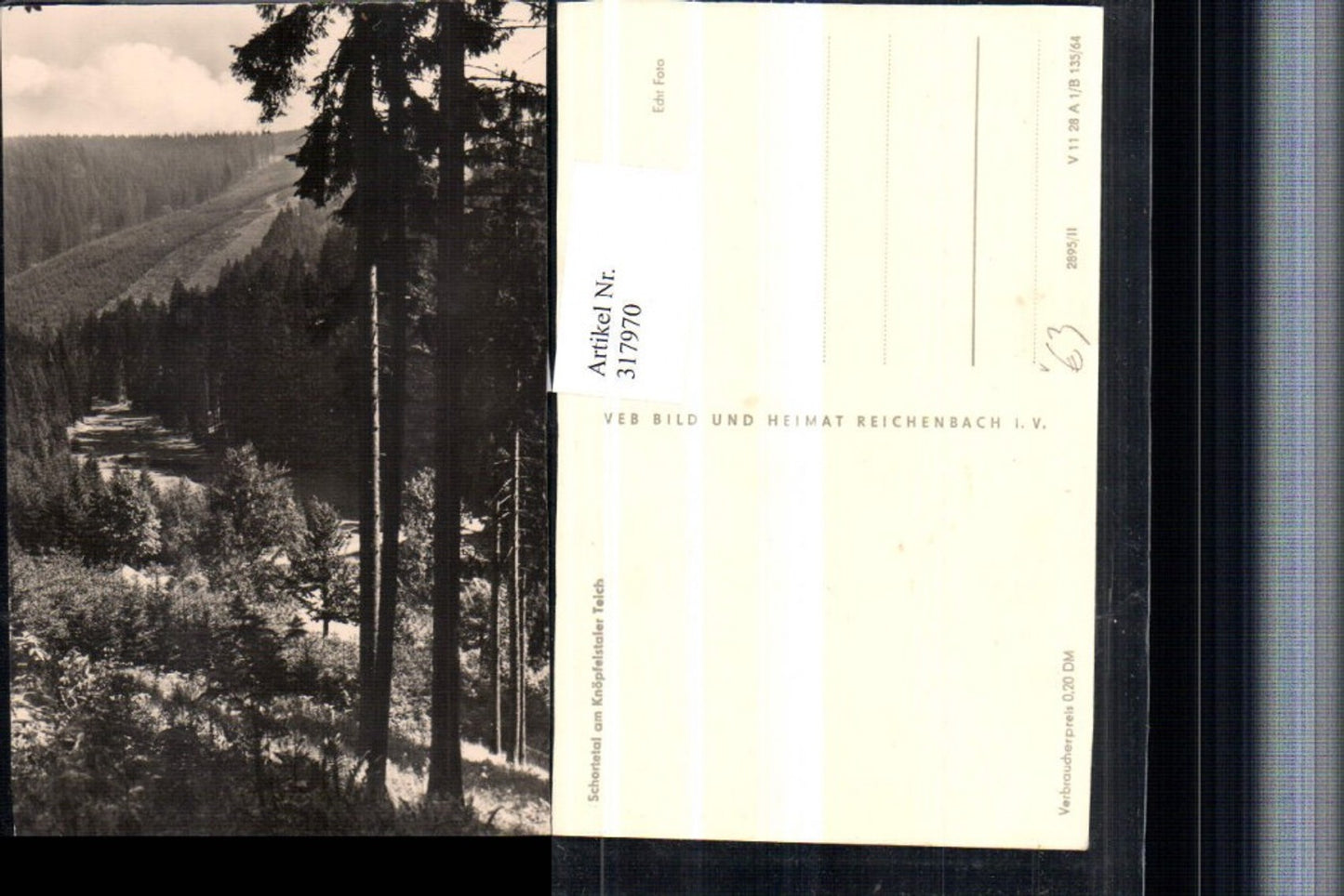 317970, Schortetal am Knöpfelstaler Teich b. Stützerbach pub VEB