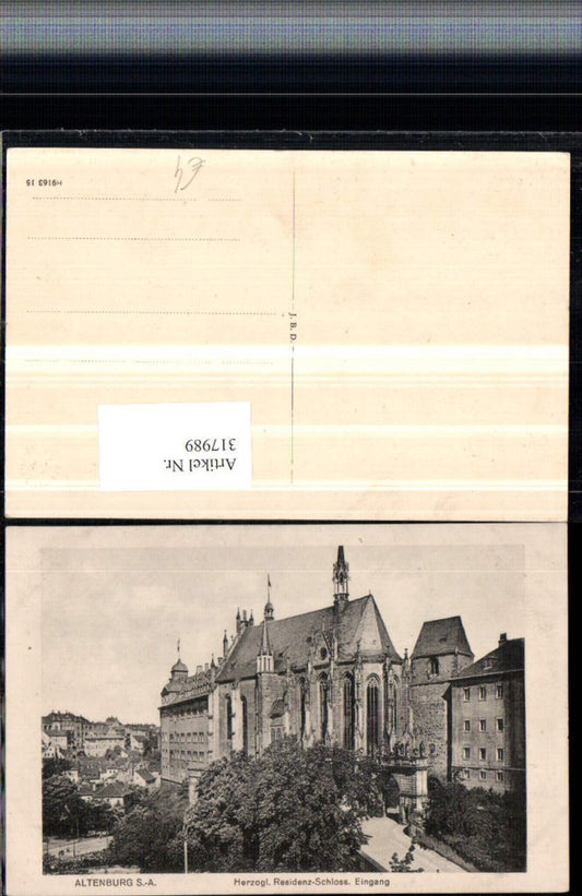 317989,Altenburg Herzogliches Residenz-Schloss Eingang