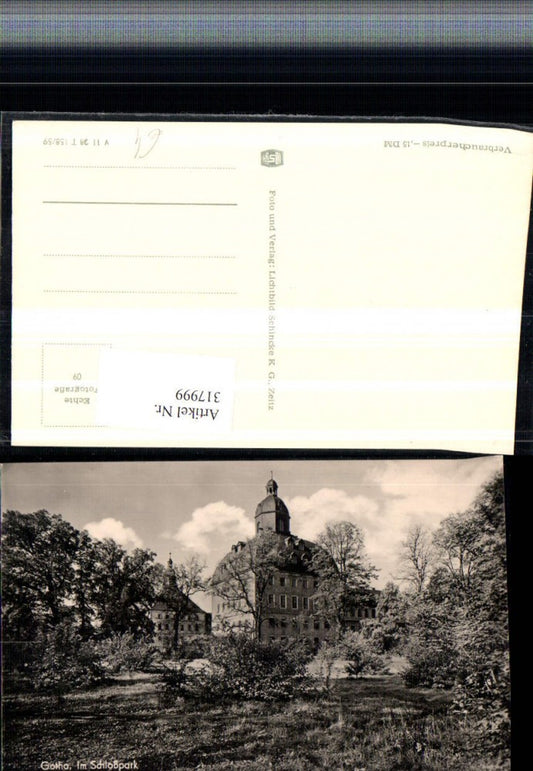 317999,Gotha Schloss Im Schlosspark