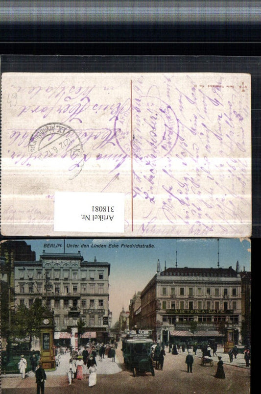 318081,Berlin Unter den Linden Ecke Friedrichstraße Straßenansicht