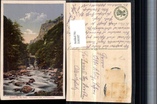 318107,Bodetal im Harz Bodekessel m. Teufelsbrücke b. Goslar