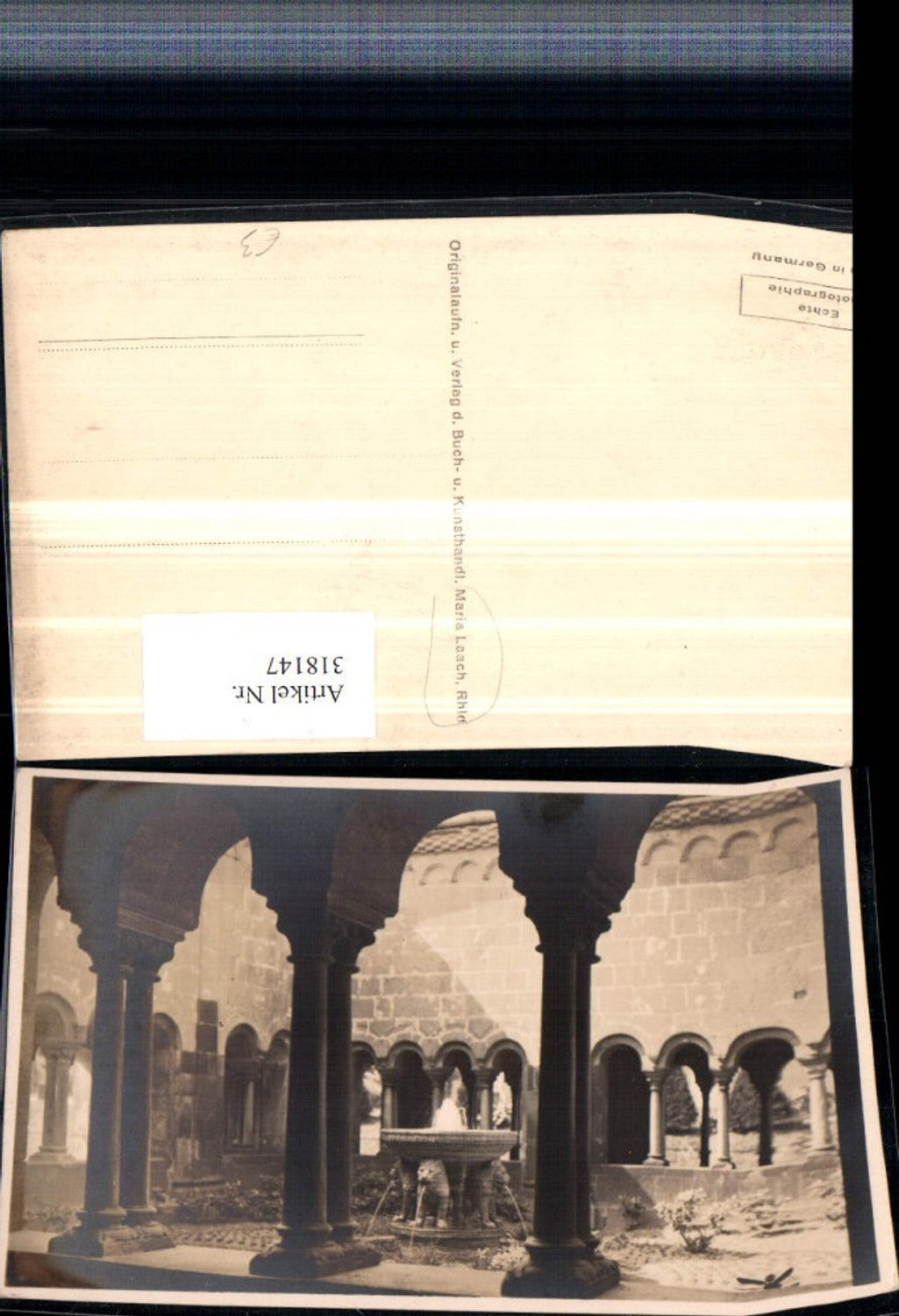 318147,Glees Kloster Maria Laach Säulen Brunnen