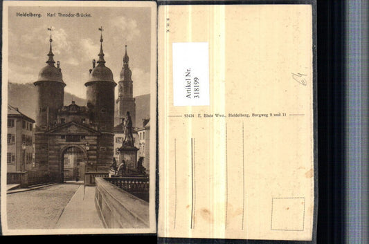 318199, Heidelberg Karl Theodor Bridge Towers Monument