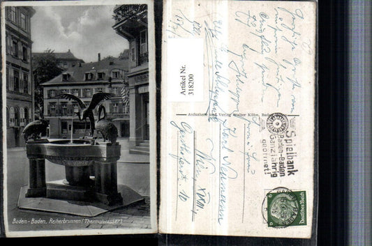 318200, Baden-Baden Reitherbrunnen Fountain