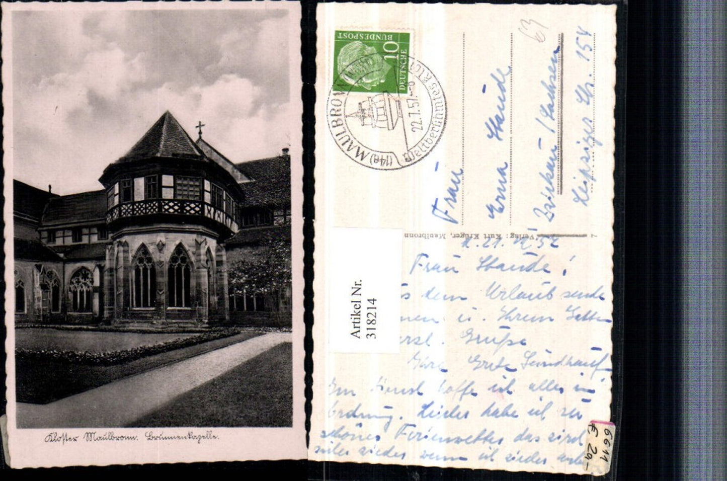 318214,Kloster Maulbronn Brunnenkapelle Kapelle