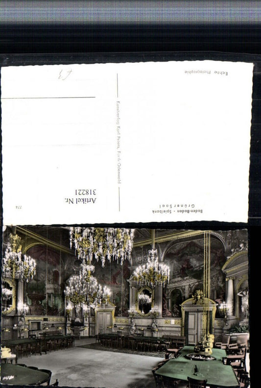 318221, Baden-Baden Casino Green Hall Gaming Hall