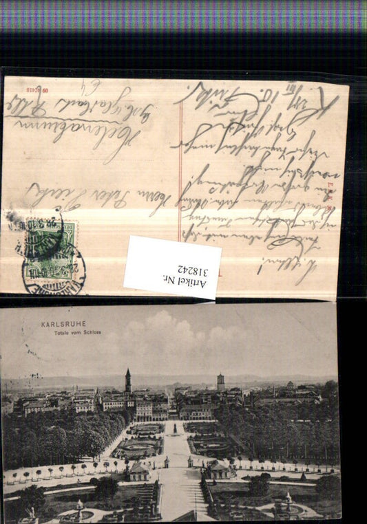 318242, Karlsruhe, general view of the castle