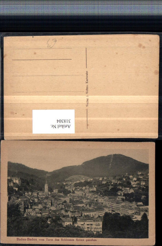 318304, Baden-Baden, view from the tower of Solms Castle