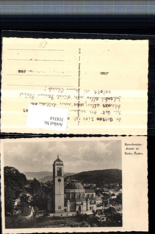 318314, Baden-Baden Bernharduskirche Church
