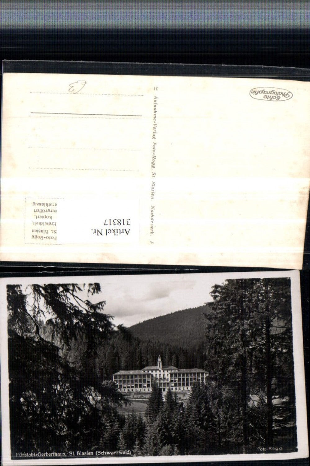 318317,St. Blasien im Schwarzwald Fürstabt-Gerberthaus Gebäude