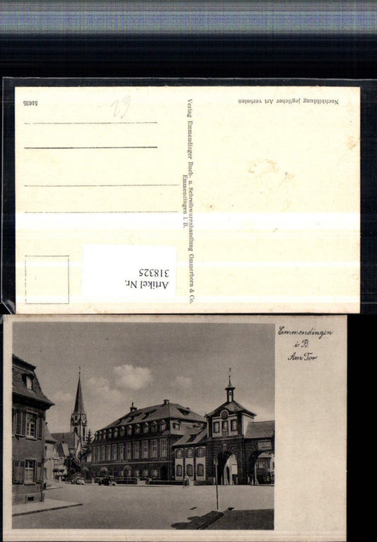 318325, Emmendingen Am Tor Street view Church tower Goethe Hall