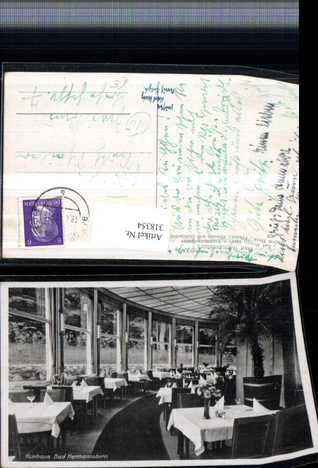 318354,Bad Hermannsborn Kurhaus Speisesaal Innenansicht