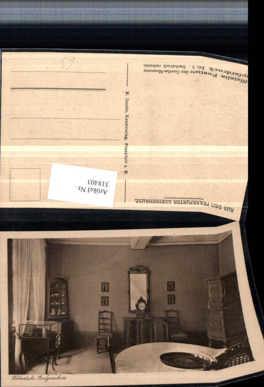 318403,Frankfurt Goethehaus Erdgeschoss Wohnstube Innenansicht