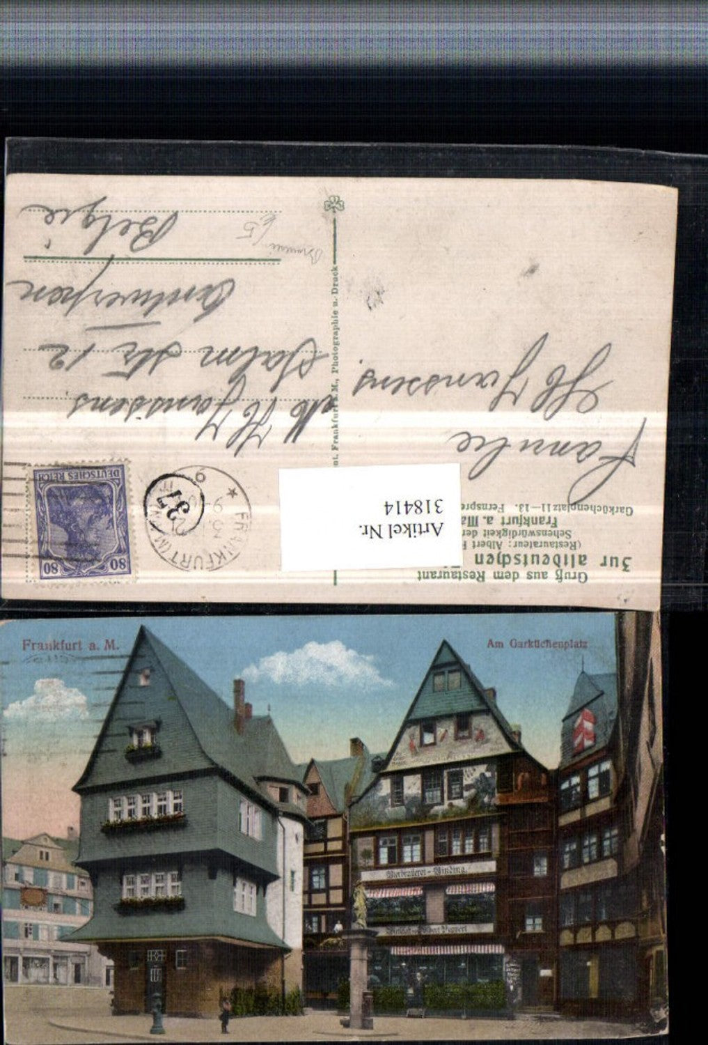 318414,Frankfurt am Main Am Garküchenplatz Bierbrauerei Brauerei