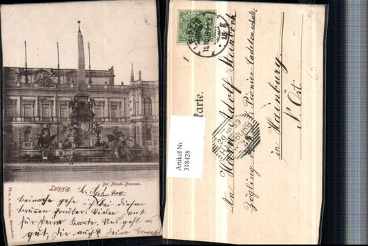 318428,Leipzig Der Mende-Brunnen Obelisk