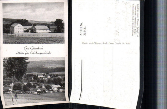 318433,Schönau über Plauen im Vogtland Gut Grießbach Totale Mehrbildkarte