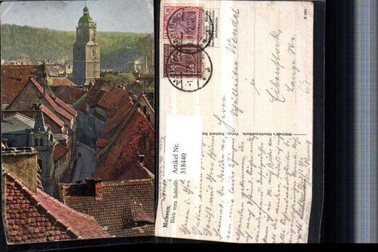 318440,Meißen Teilansicht Kirchenturm Blick vom Schlossberg
