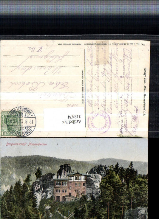 318474,Bergwirtschaft Nonnenfelsen b. Jonsdorf