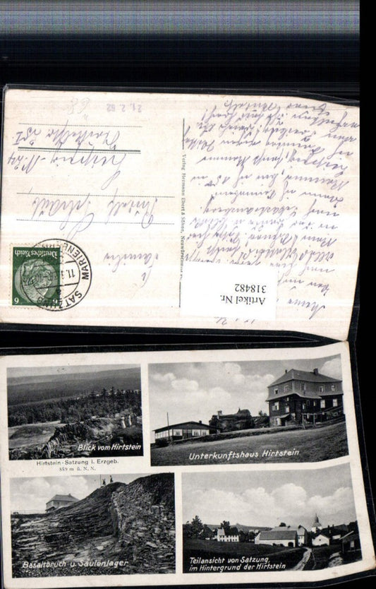 318482,Hirtstein Satzung im Erzgebirge Teilansicht Unterkunftshaus Mehrbildkarte