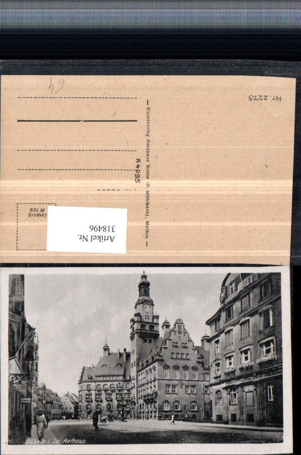318496,Döbeln in Sachsen Rathaus Straßenansicht