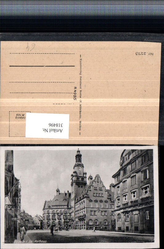 318496,Döbeln in Sachsen Rathaus Straßenansicht