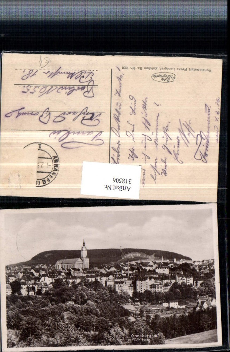 318506,Annaberg Totale m. Pöhlberg