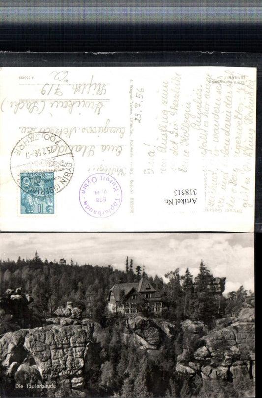 318513,Zittauer Gebirge Die Töpferbaude b. Oybin