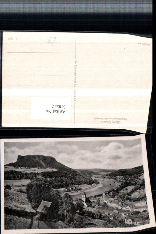318537,Sächsische Schweiz Königstein Teilansicht m. Lilienstein