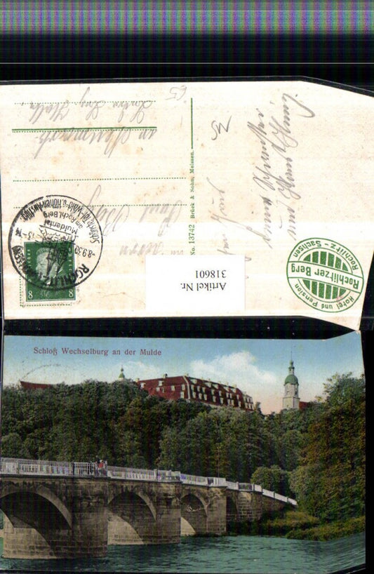 318601,Schloss Wechselburg an d. Mulde Brücke