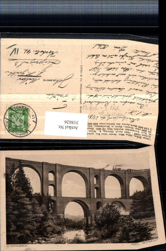 318626,Elstertalbrücke Brücke Viadukt b. Jockera Pöhl