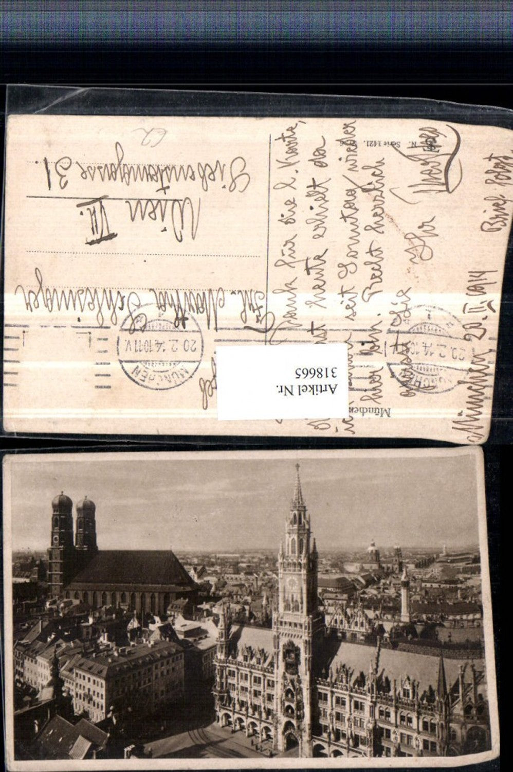 318665,München Teilansicht Rathaus Frauenkirche