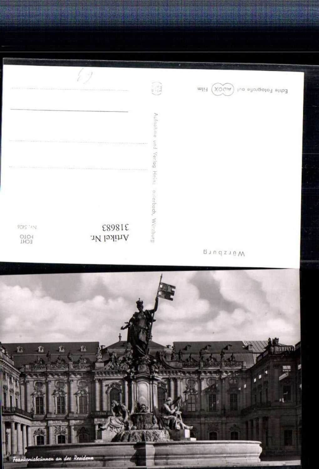 318683,Würzburg Frankoniabrunnen Brunnen an d. Residenz