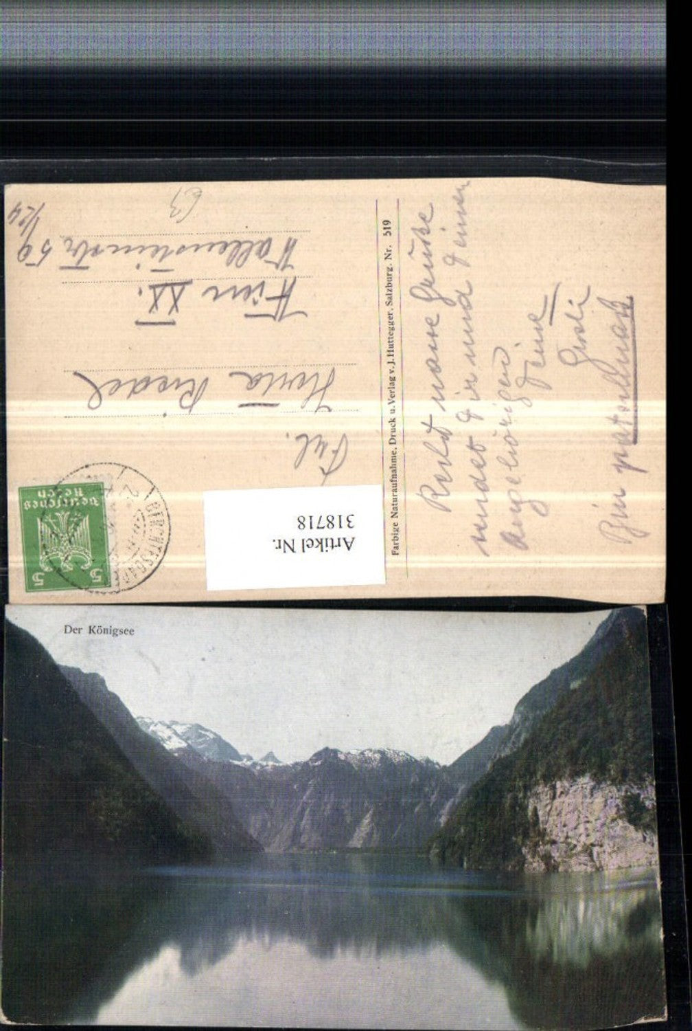 318718,Königssee See b. Schönau Bergkulisse