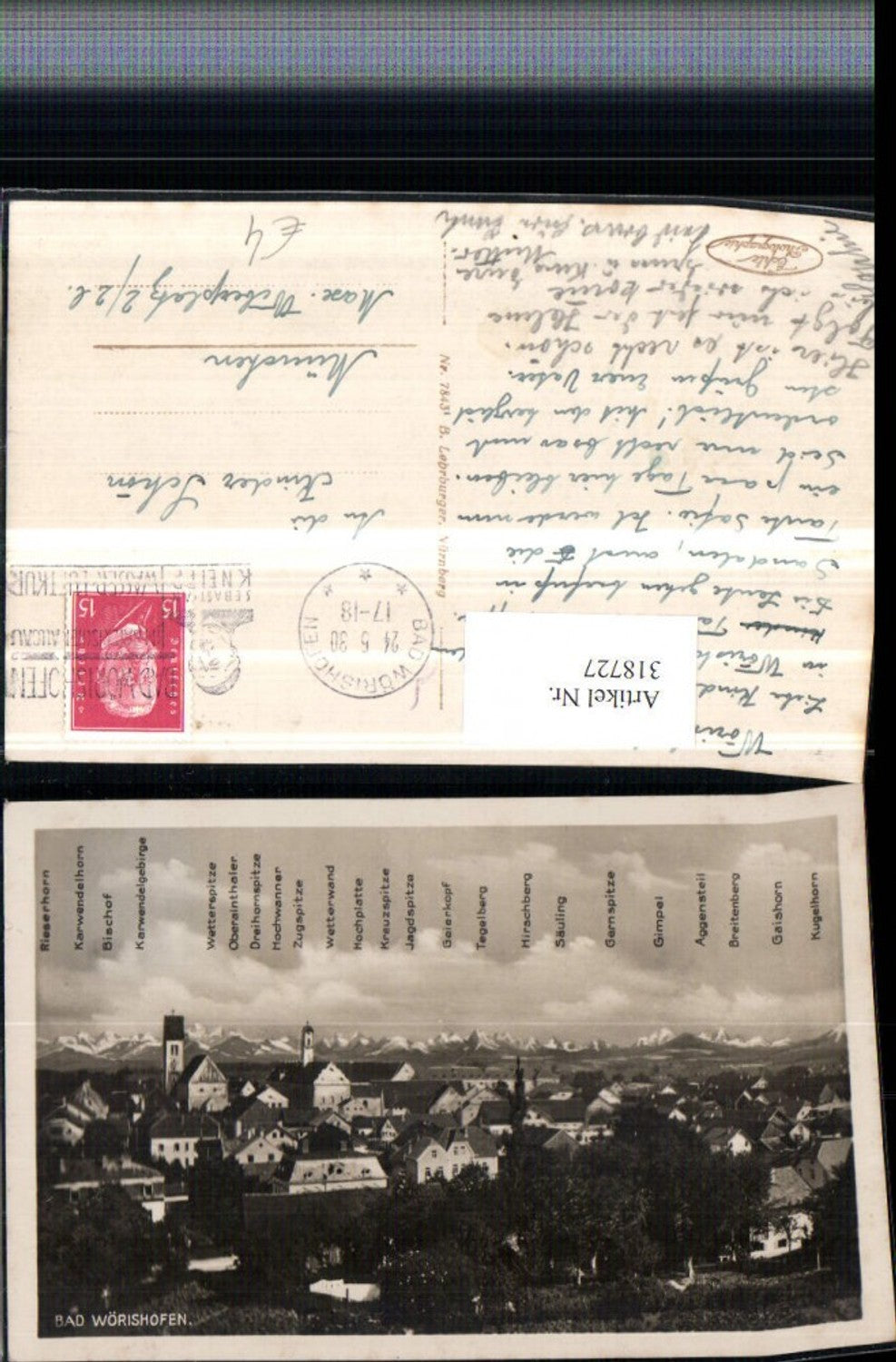 318727,Bad Wörishofen Totale Bergkulisse