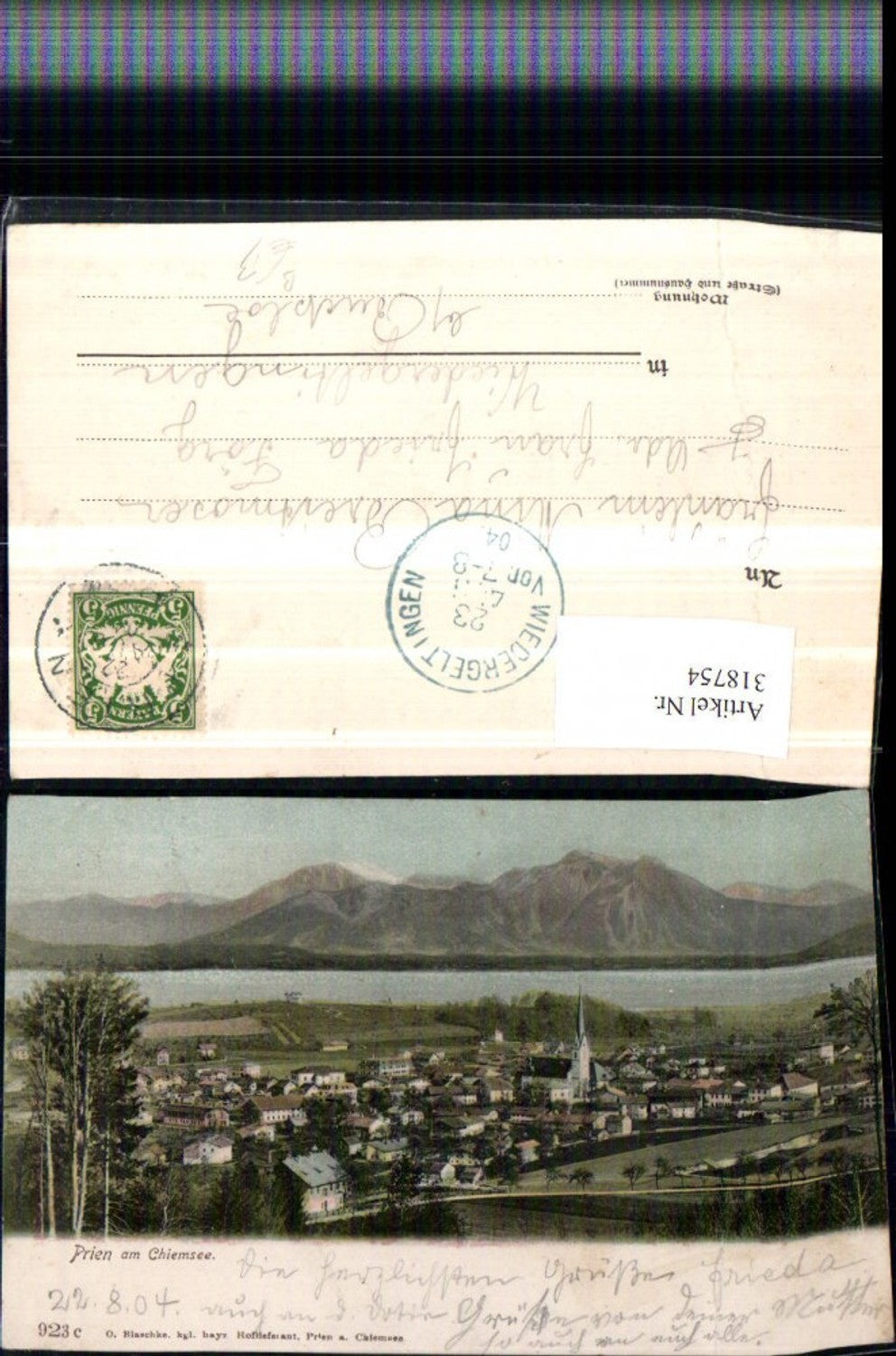 318754,Prien am Chiemsee Totale Bergkulisse