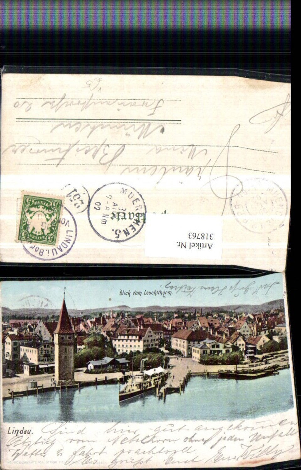 318763,Lindau im Bodensee Teilansicht vom Leuchtturm pub Ottmar Zieher