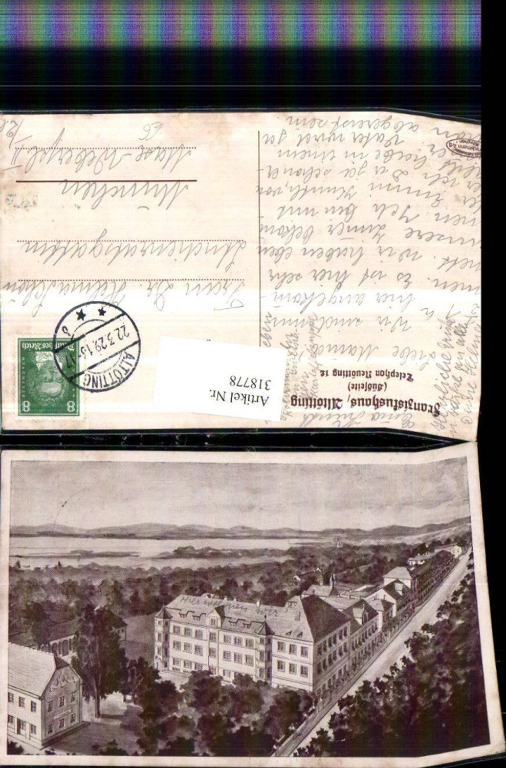 318778,Künstler AK Altötting Franziskushaus