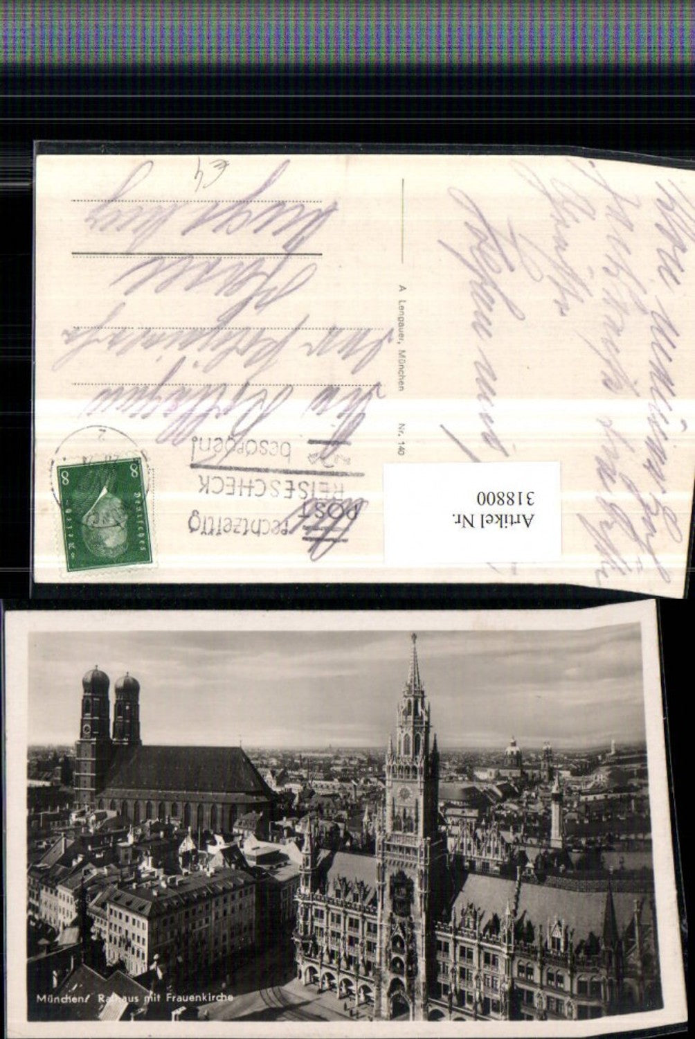 318800,München Teilansicht Rathaus u. Frauenkirche